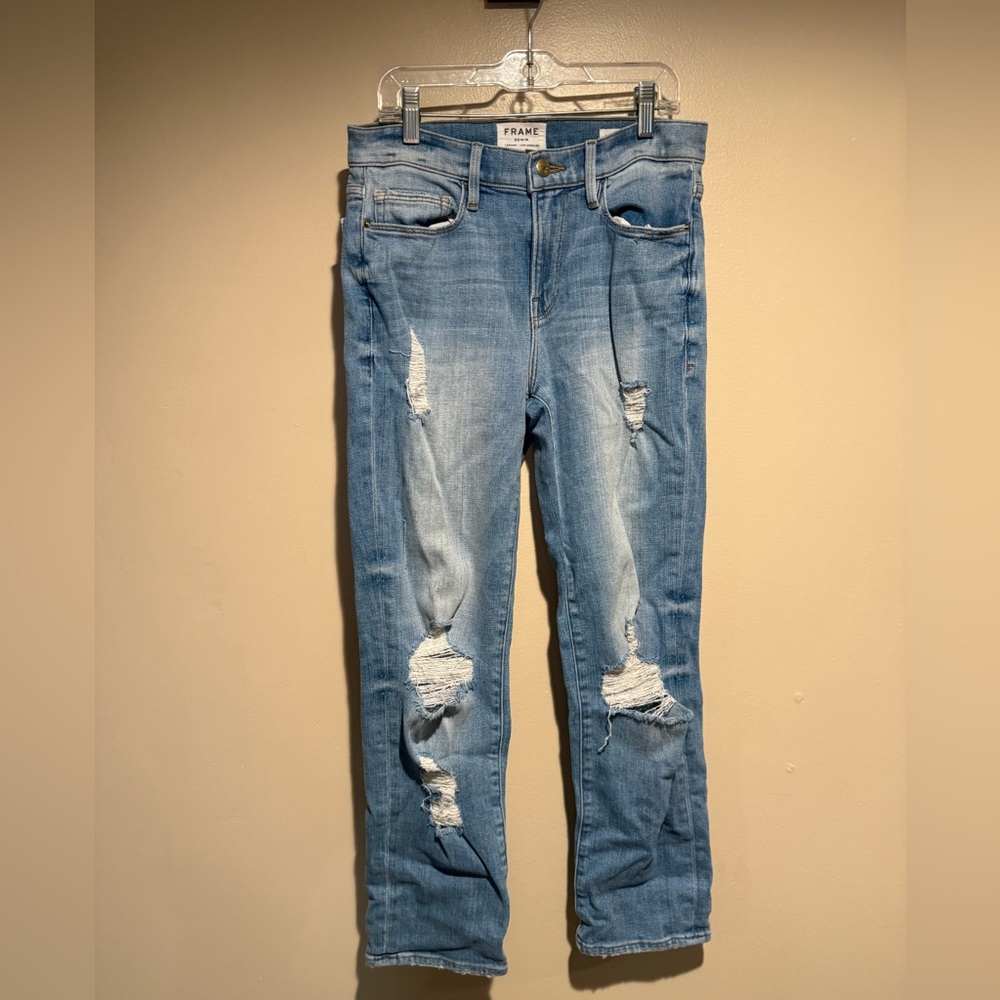 FRAME DENIM LE NOUVEAU STRAIGHT SZ 26 - pomford wash